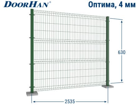Купить 3D заборную секцию ДорХан 2535×630 мм в Всеволожске от 1147 руб.